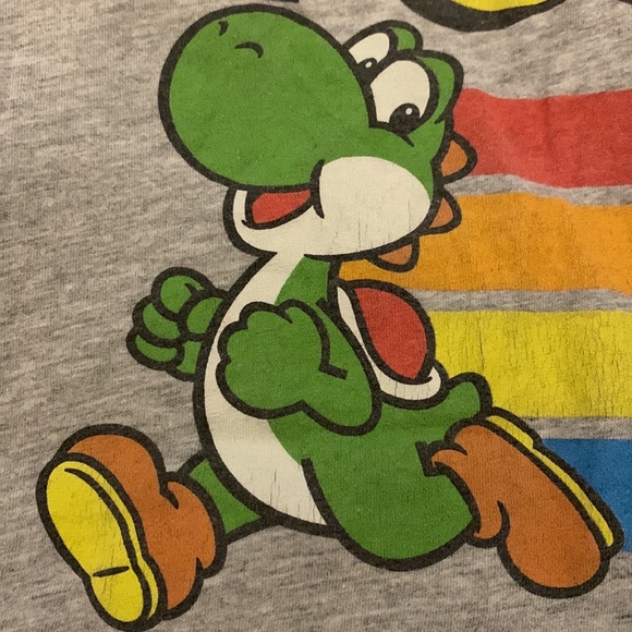 4 Boys Nintendo & Super Mario/Yoshi Short Sleeve Tees - size L (10/12) - Picture 7 of 16